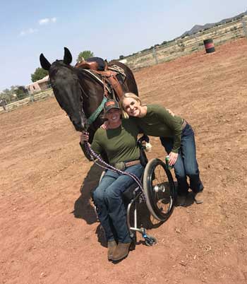 Amberley Snyder and friend