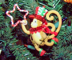 Monkey ornament