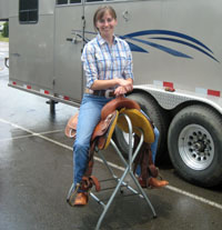 The Near Side - Saddle? Check. Horse? Not yet.