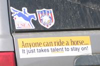 Horsemobile bumper sticker