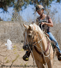 Horse spooking on the trail