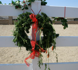 The carrot wreath can get messy but they're still fun for your horse