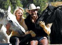 The Parellis offer some ways to help your horse become comfortable with dogs