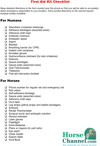 Downloadable First Aid checklist