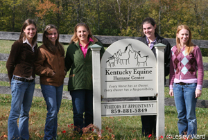 Horse Illustrated staff at KY Equine Humane Center