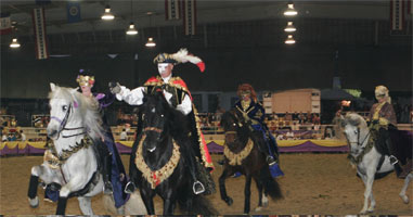 The Fiesta of the Spanish Horse is a four-day event that takes place annually