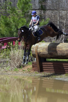 Hannah Burnett is a rookie competing and the top-level Rolex Kentucky Three-Day Event