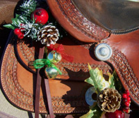 Decorate your riding gear to match the holidays