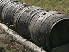 Barrels can make suitable jumps as well because they mimic the jumping arc of a horse