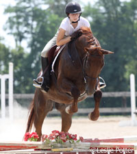 Schooling a jumper