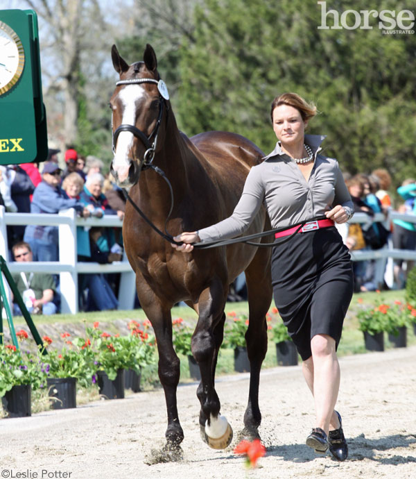 Leah Lang-Gluscic and AP Prime at the 2015 Rolex Kentucky Three-Day Event