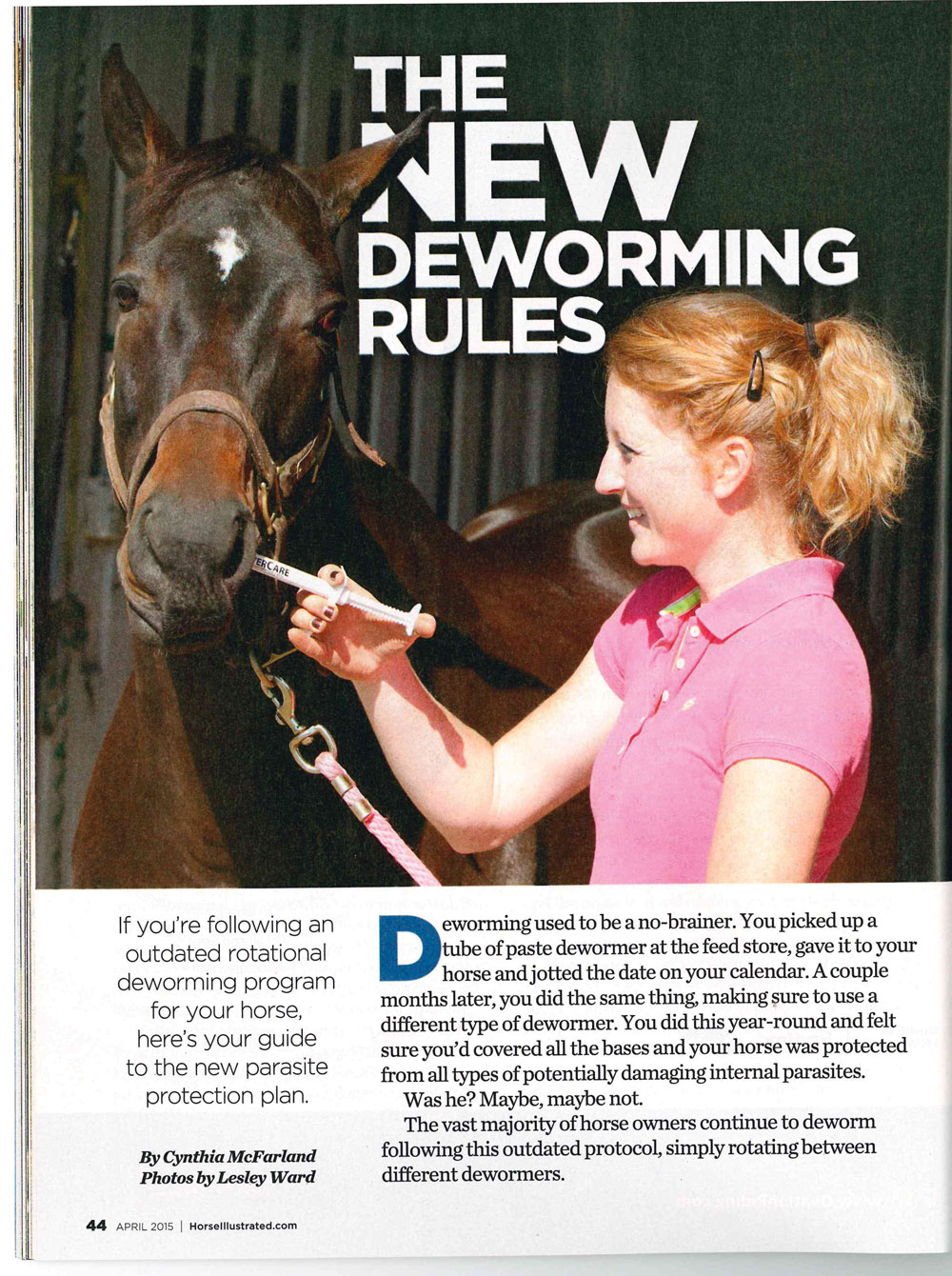 Deworming History