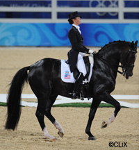 Courtney King-Dye and Harmony's Mythilus at the 2008 Olympic Games