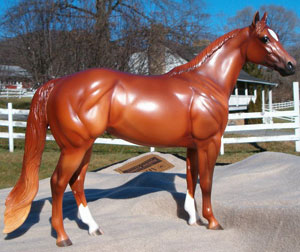 Coulter has made over 200 model horses