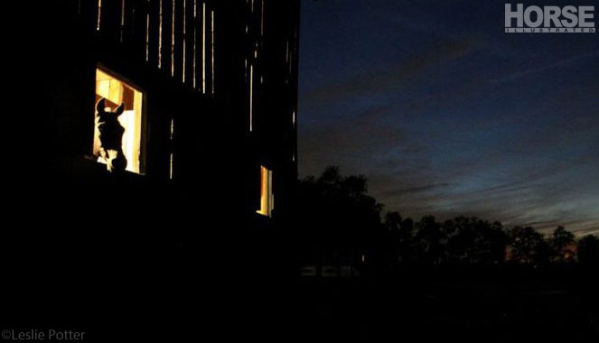 Barn at Night