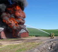 Barn fire