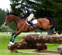 Eventer on the cross-country course