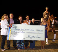 The Dressage Under the Stars competition raised over $17,000 for Courtney King-Dye