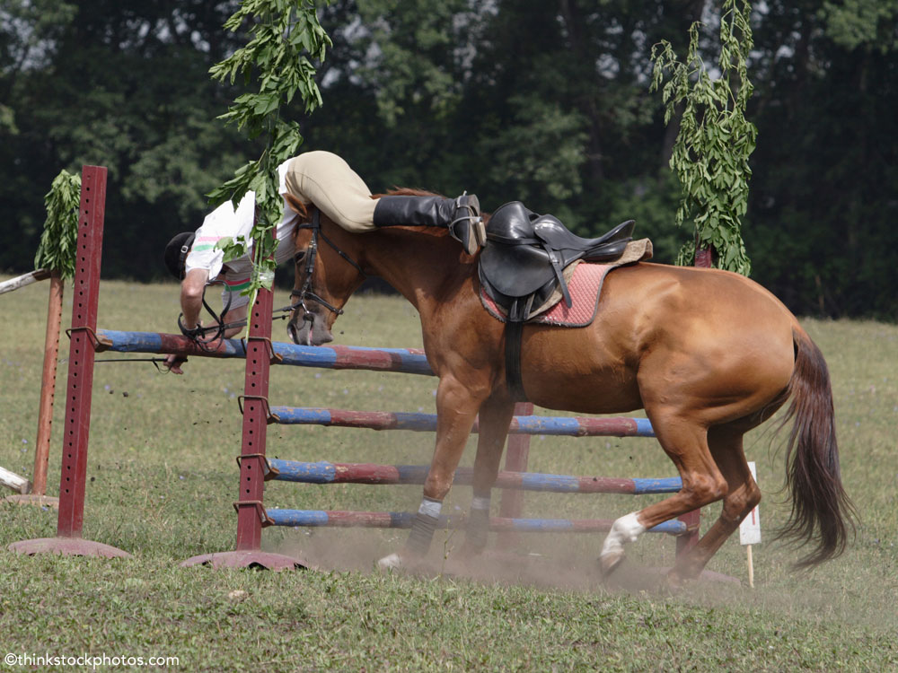 Falling off a horse