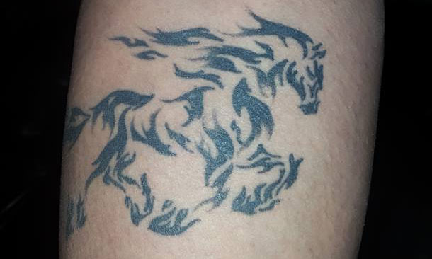 Galloping Horse Tattoo