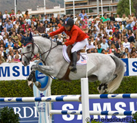 Laura Kraut and Cedric at the Samsung Super League