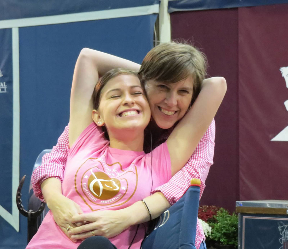 Lynette and Ellen at a Horse Show