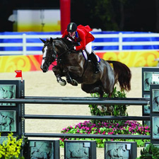 McLain Ward and Sapphire at the 2008 Olympics