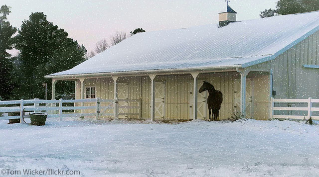 Snowy Barn Snowy Barn