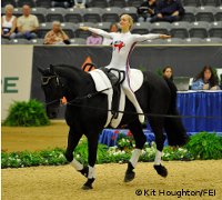 The U.S. team lead the vaulting competition on day one