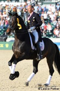 Steffen Peters won the first medal in a dressage world championship for the U.S.