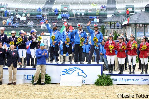 Team endurance medal winners