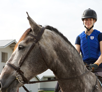 Wilson College equestrian student