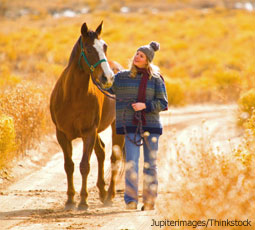 Woman and Horse