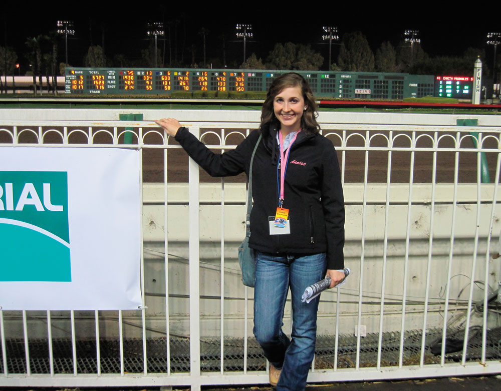 Annise at the track