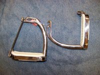 Peacock stirrup irons