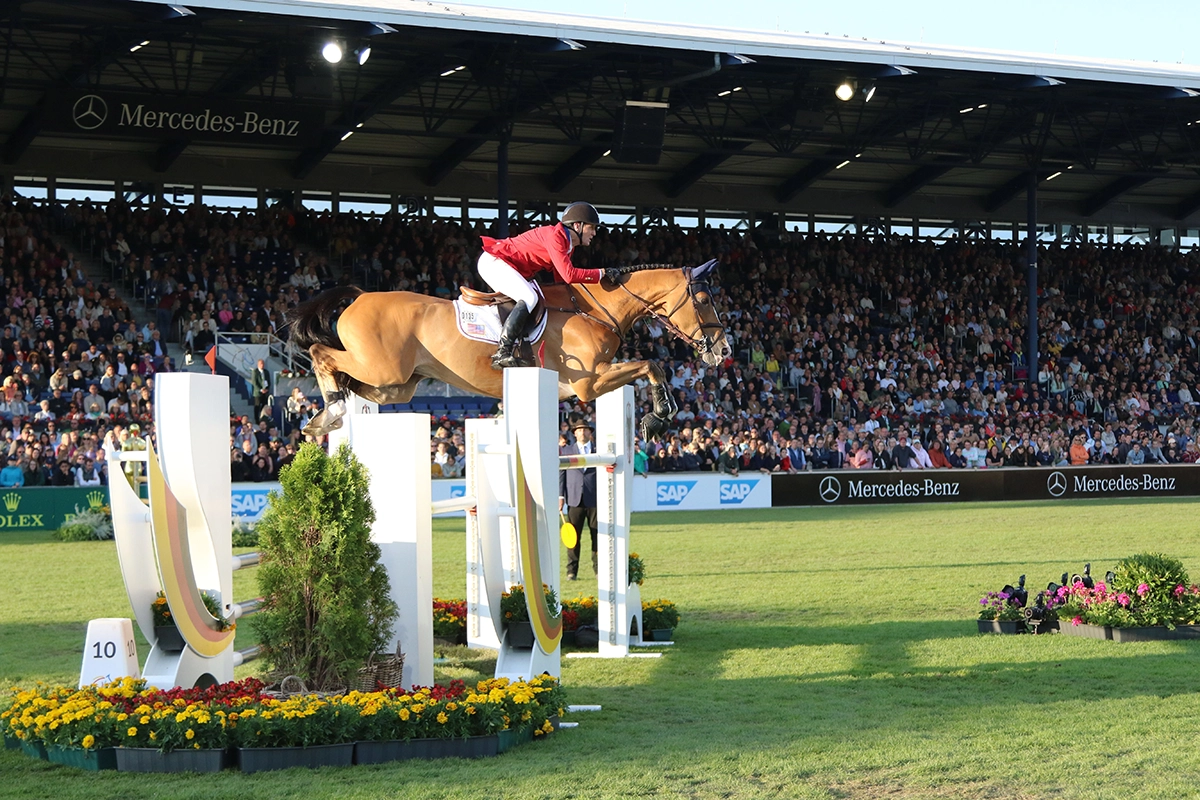 Show jumping at the CHIO Aachen.