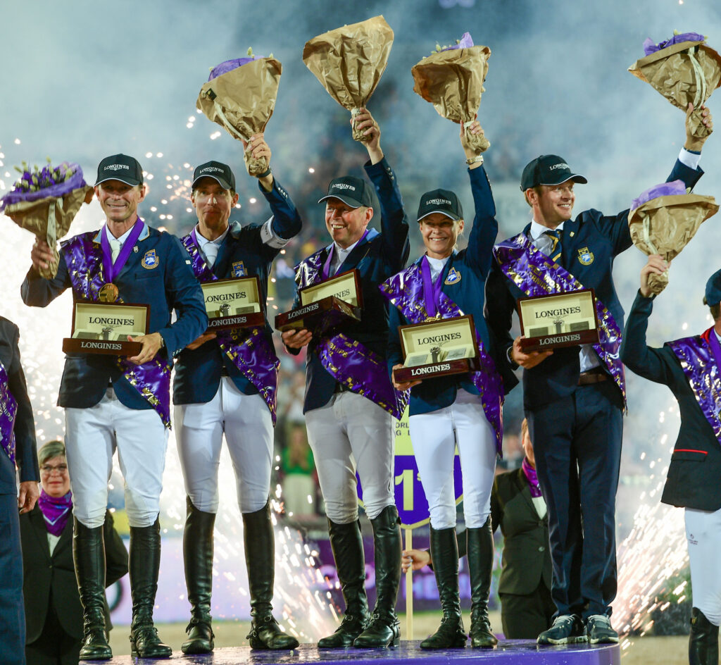 gold team jumping sweden