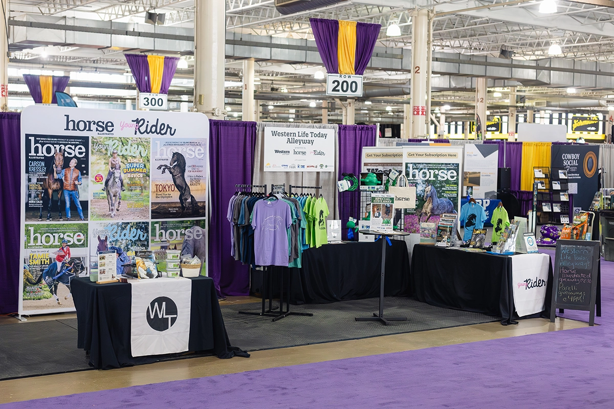 Our booth at Equine Affaire Ohio 2026.