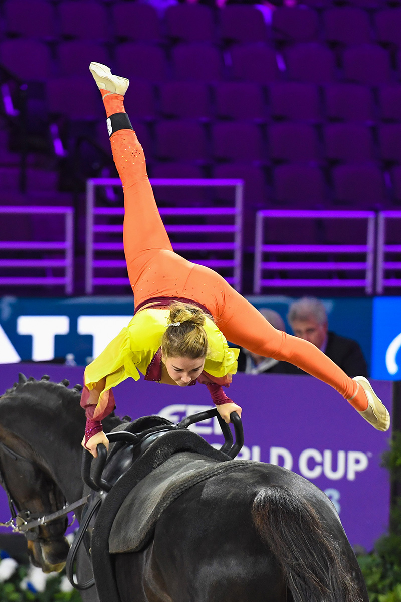 Vaulting at the 2023 Omaha FEI World Cup Finals