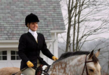 Kimberly Barratt and her brand’s namesake horse, Middleburg (aka “Middy”)