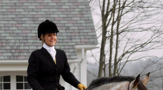Kimberly Barratt and her brand’s namesake horse, Middleburg (aka “Middy”)