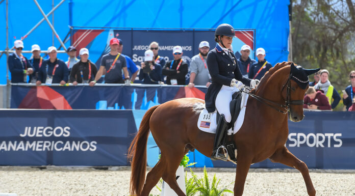 Freestyle dressage at the Pan American Games