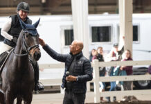 Steffen Peters teaching a clinic at Equine Affaire in MA in November 2023