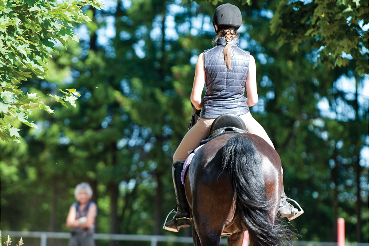Avoiding confirmation bias is a topic discussed in "Bolder, Braver, Brighter" by Daniel Stewart. This rider works to overcome that with her trainer.