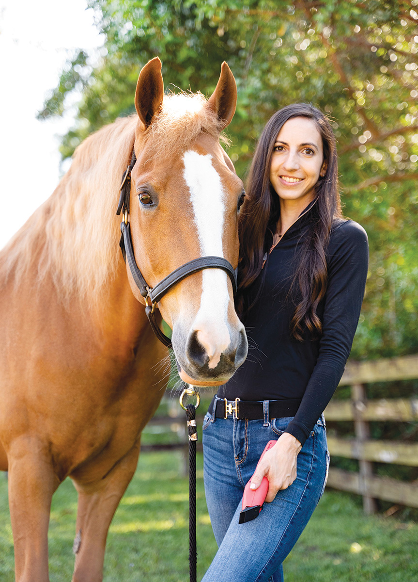 Kristen Abano and her horse Ace.
