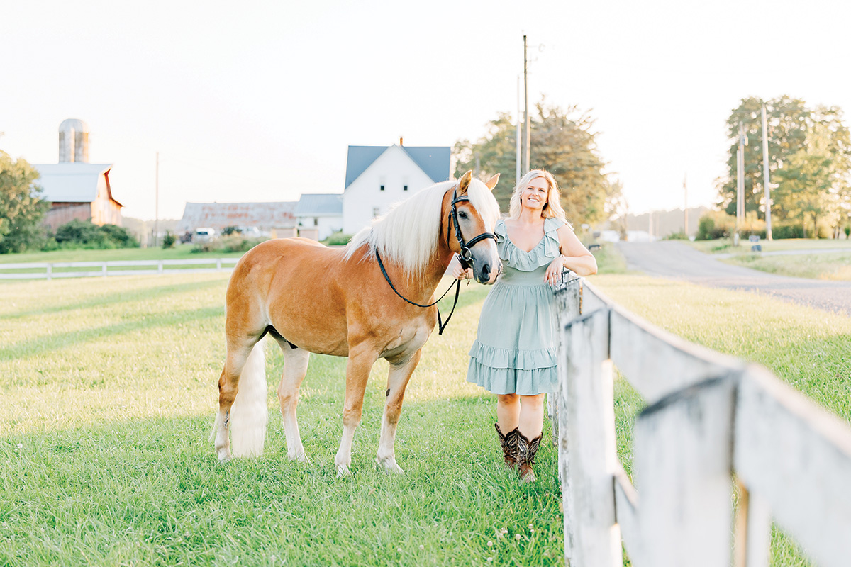 A portrait of Kendal and Stewie.