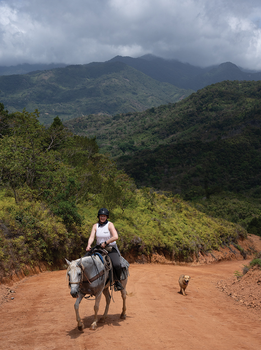 A trail ride in Panama.