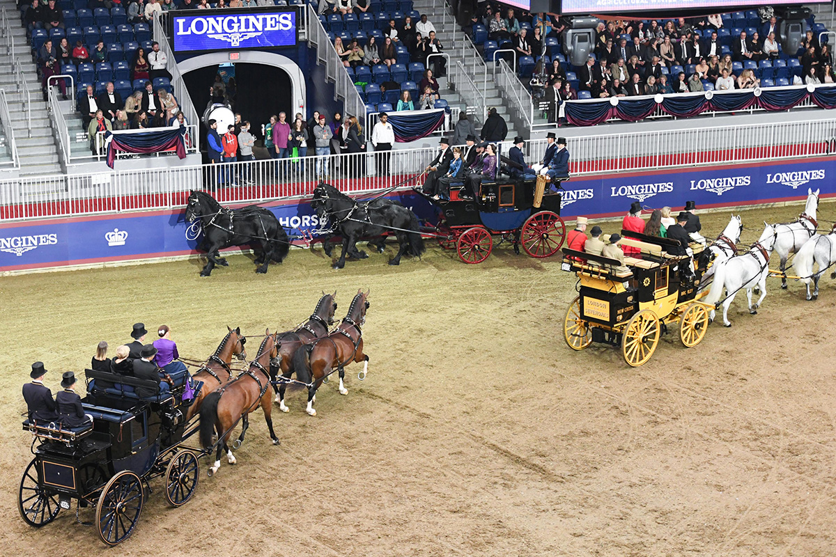 Coaching class at the Royal Winter Fair