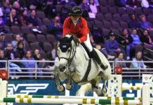 2023 FEI World Cup Finals Hunter Holloway on day two of the FEI World Cup Finals