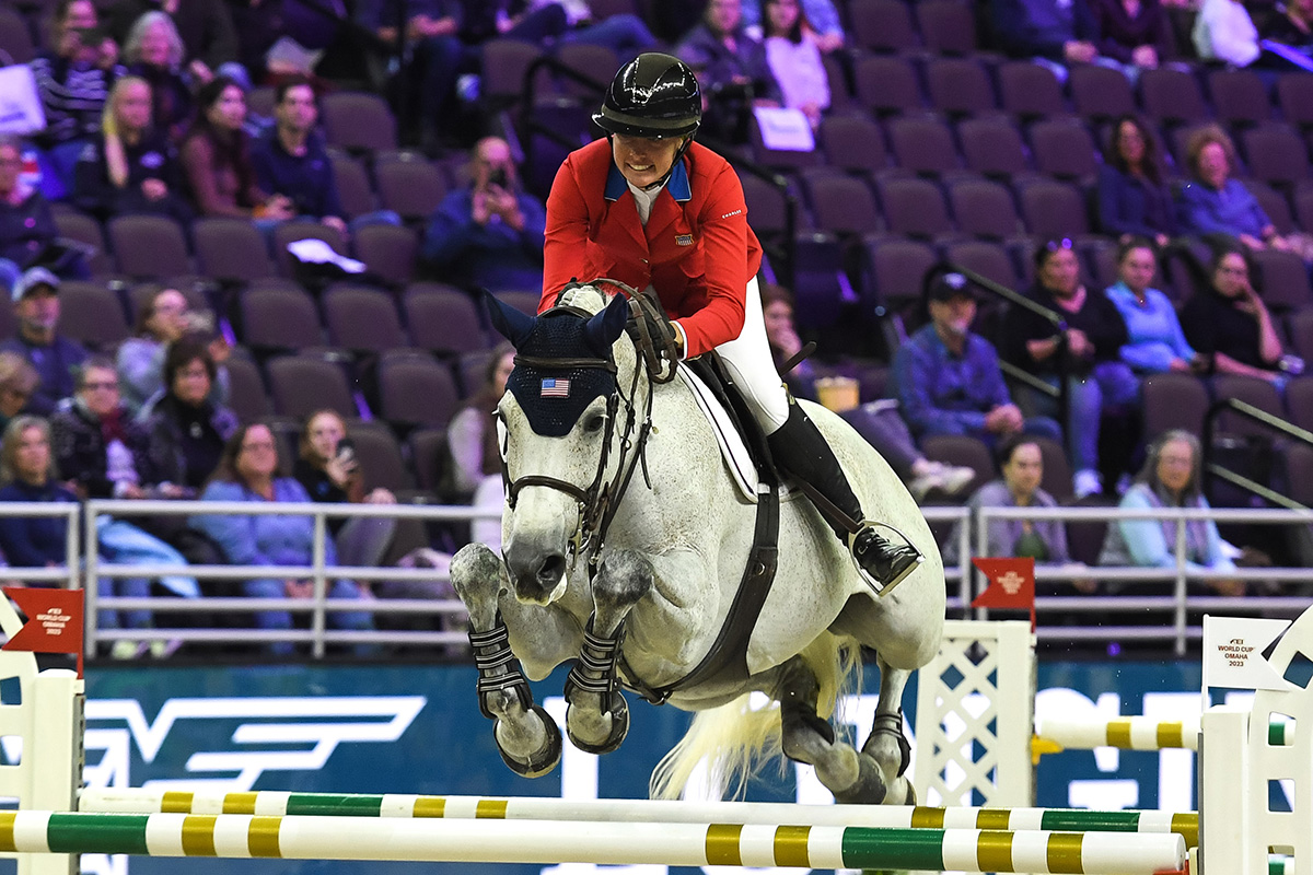 Hunter Holloway on day two of the FEI World Cup Finals